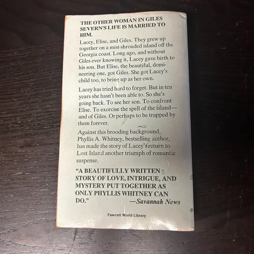 Lost Island by Phyllis A. Whitney Vintage Paperback 1971 Book
